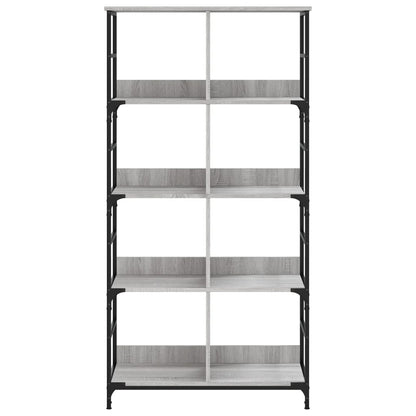 vidaXL Bücherregal Grau Sonoma 78,5x33x153 cm Holzwerkstoff