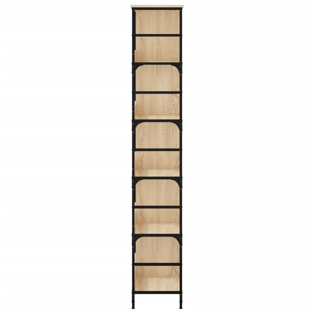 vidaXL Bücherregal Sonoma-Eiche 78,5x33x188,5 cm Holzwerkstoff