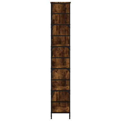vidaXL Bücherregal Räuchereiche 78,5x33x188,5 cm Holzwerkstoff