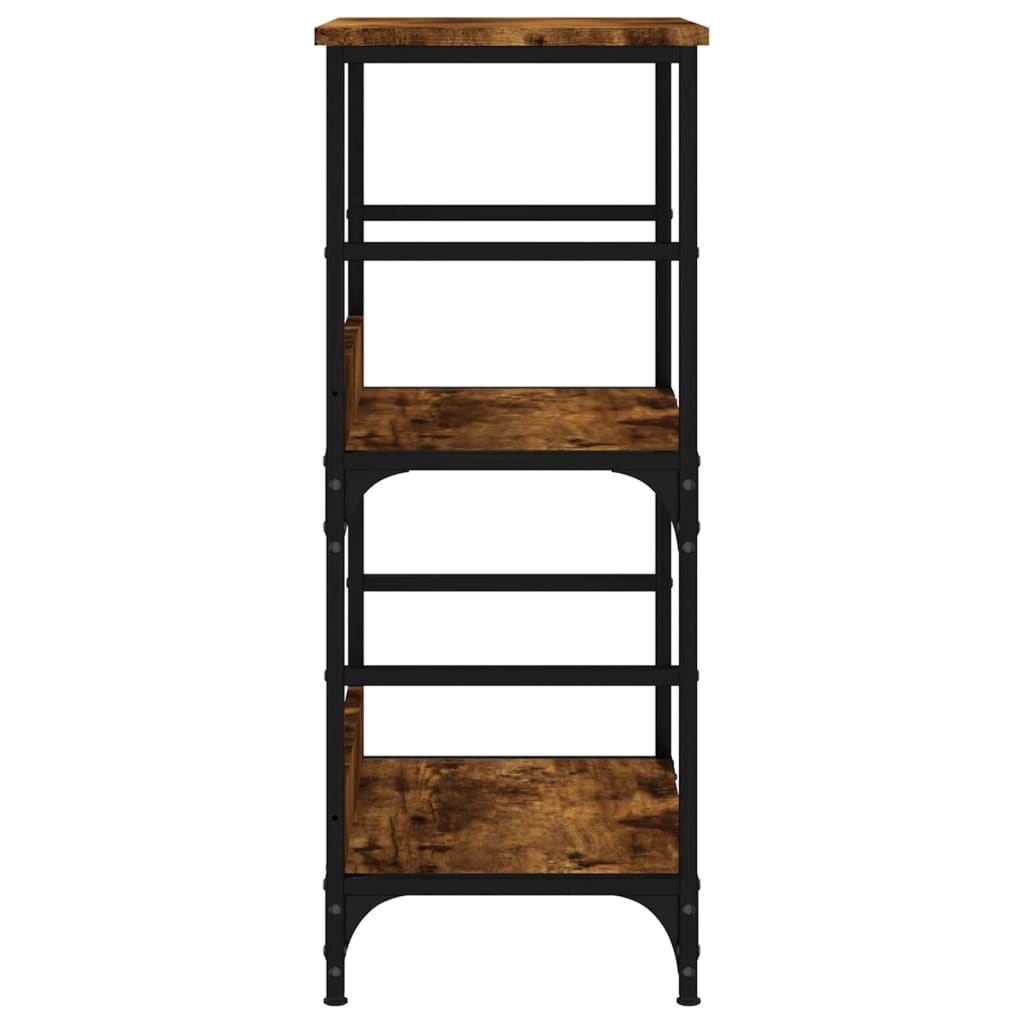 vidaXL Bücherregal Räuchereiche 50x33x82 cm Holzwerkstoff