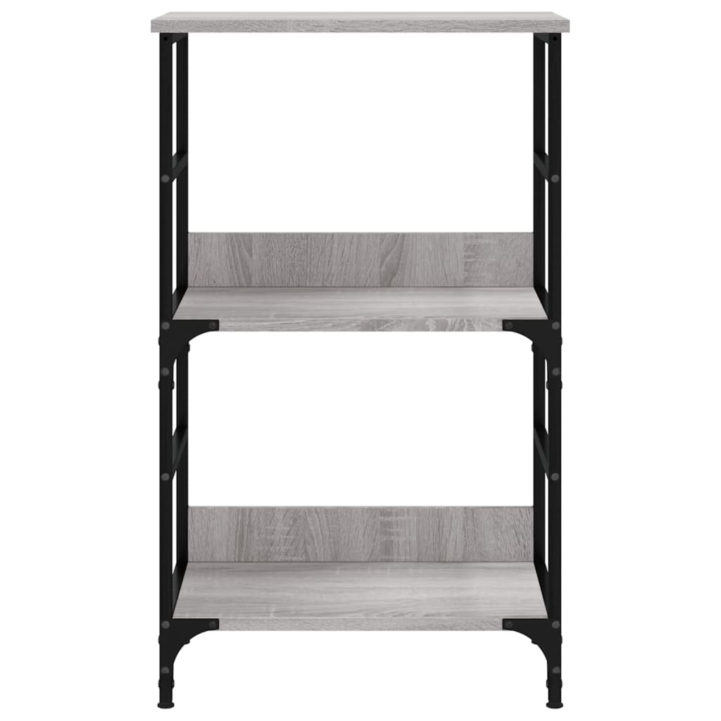 vidaXL Bücherregal Grau Sonoma 50x33x82 cm Holzwerkstoff