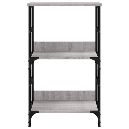 vidaXL Bücherregal Grau Sonoma 50x33x82 cm Holzwerkstoff