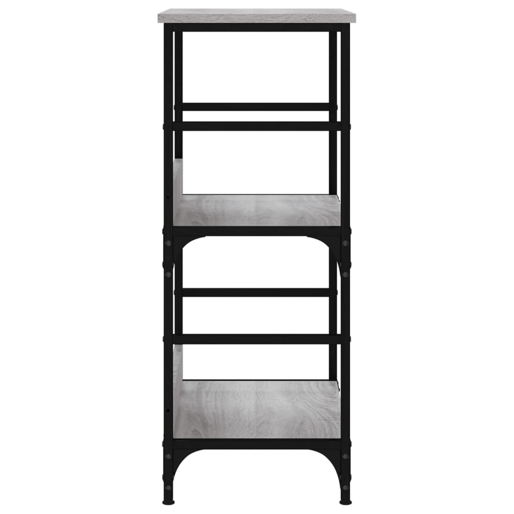 vidaXL Bücherregal Grau Sonoma 50x33x82 cm Holzwerkstoff