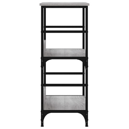 vidaXL Bücherregal Grau Sonoma 50x33x82 cm Holzwerkstoff