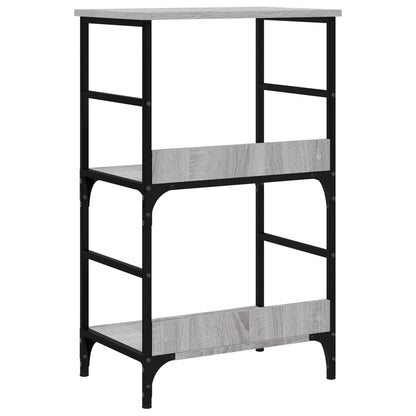 vidaXL Bücherregal Grau Sonoma 50x33x82 cm Holzwerkstoff