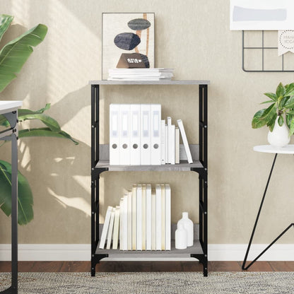 vidaXL Bücherregal Grau Sonoma 50x33x82 cm Holzwerkstoff