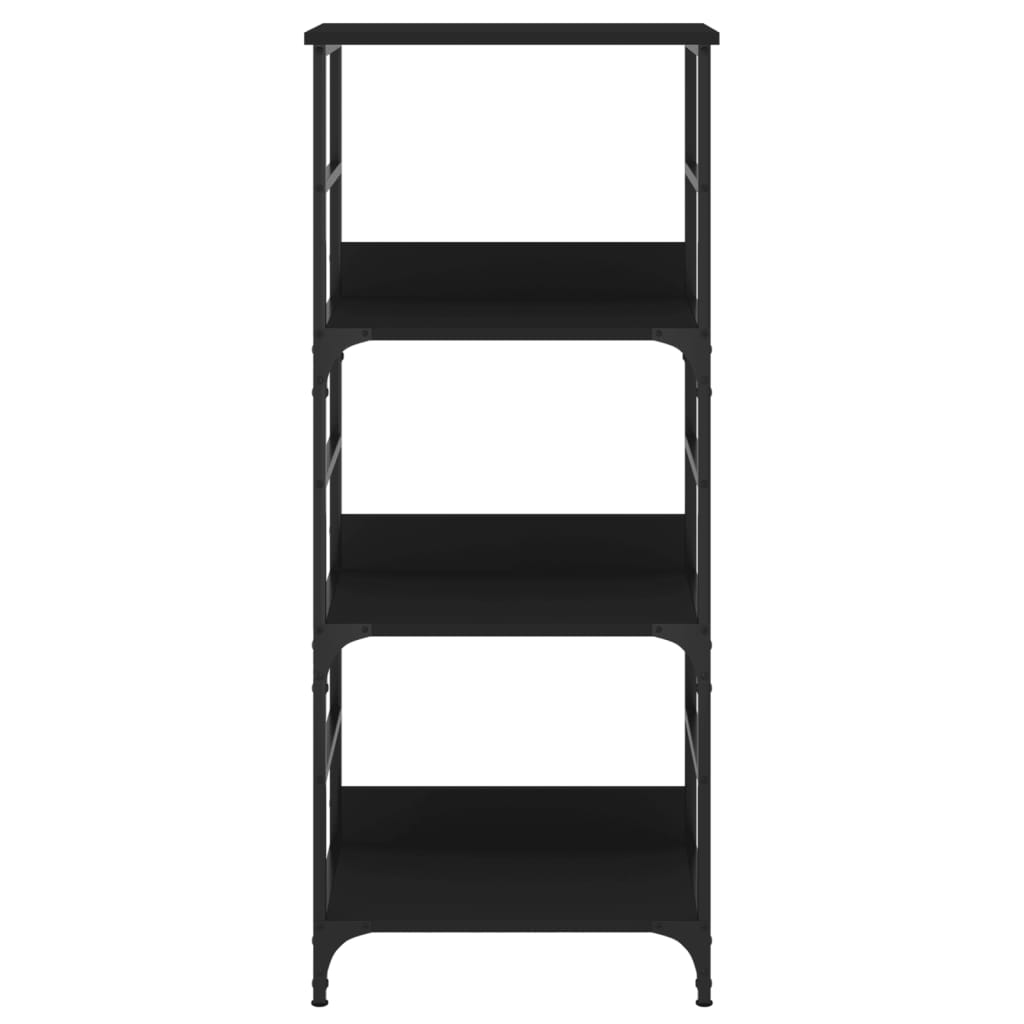 vidaXL Bücherregal Schwarz 50x33x117,5 cm Holzwerkstoff