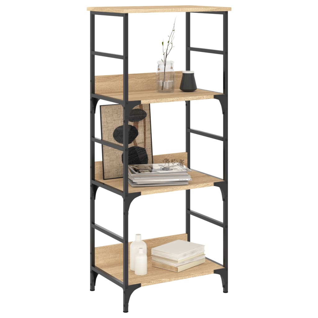 vidaXL Bücherregal Sonoma-Eiche 50x33x117,5 cm Holzwerkstoff