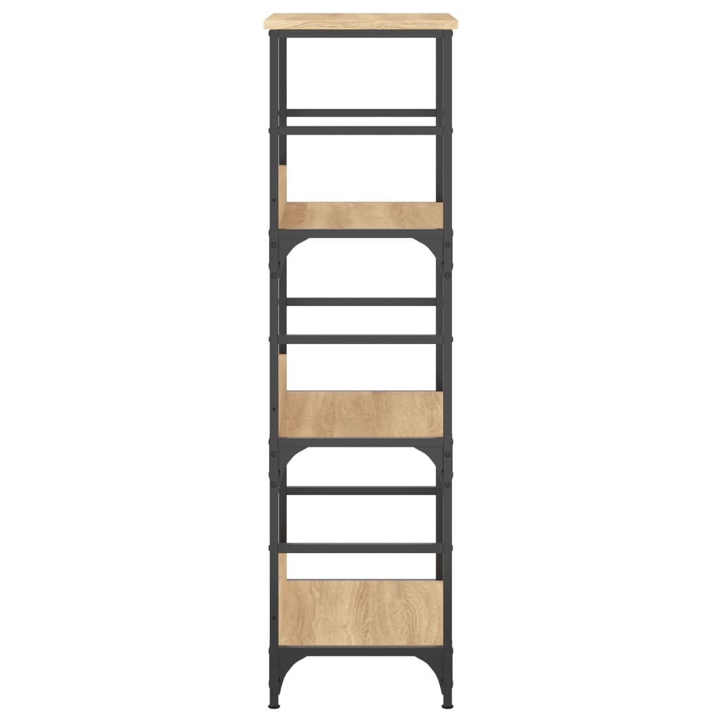 vidaXL Bücherregal Sonoma-Eiche 50x33x117,5 cm Holzwerkstoff