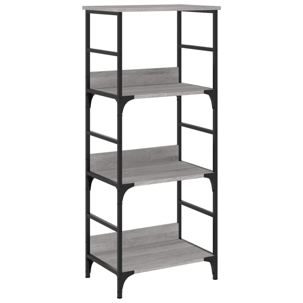 vidaXL Bücherregal Grau Sonoma 50x33x117,5 cm Holzwerkstoff