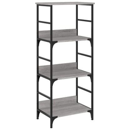 vidaXL Bücherregal Grau Sonoma 50x33x117,5 cm Holzwerkstoff