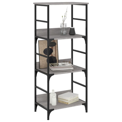 vidaXL Bücherregal Grau Sonoma 50x33x117,5 cm Holzwerkstoff