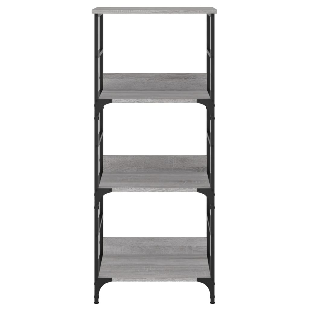 vidaXL Bücherregal Grau Sonoma 50x33x117,5 cm Holzwerkstoff