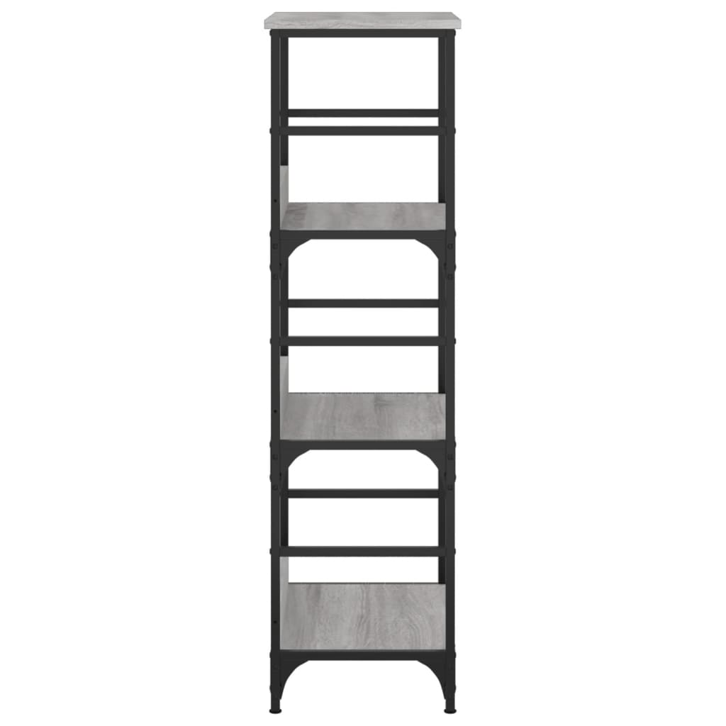 vidaXL Bücherregal Grau Sonoma 50x33x117,5 cm Holzwerkstoff