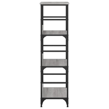 vidaXL Bücherregal Grau Sonoma 50x33x117,5 cm Holzwerkstoff