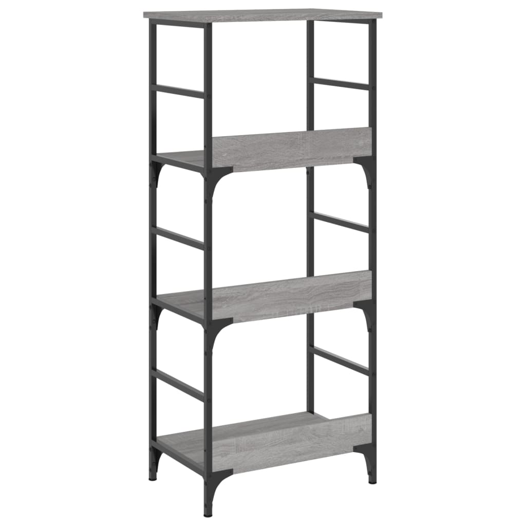 vidaXL Bücherregal Grau Sonoma 50x33x117,5 cm Holzwerkstoff