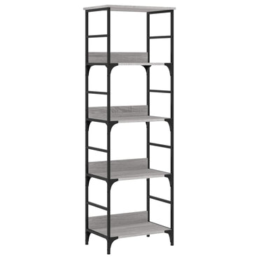 vidaXL Bücherregal Grau Sonoma 50x33x153 cm Holzwerkstoff