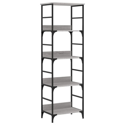 vidaXL Bücherregal Grau Sonoma 50x33x153 cm Holzwerkstoff