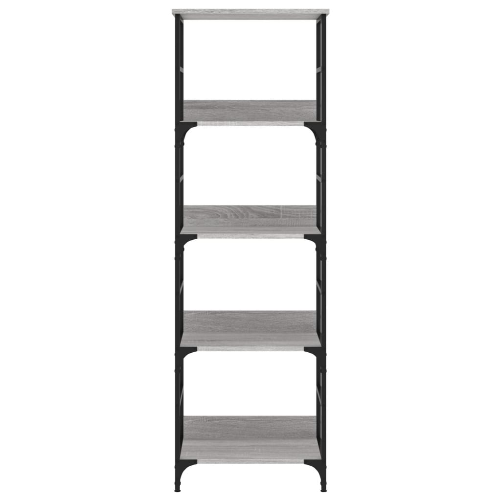 vidaXL Bücherregal Grau Sonoma 50x33x153 cm Holzwerkstoff
