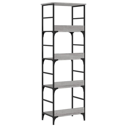 vidaXL Bücherregal Grau Sonoma 50x33x153 cm Holzwerkstoff