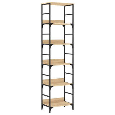 vidaXL Bücherregal Sonoma-Eiche 50 x 33 x 188,5 cm Holzwerkstoff