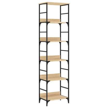 vidaXL Bücherregal Sonoma-Eiche 50 x 33 x 188,5 cm Holzwerkstoff