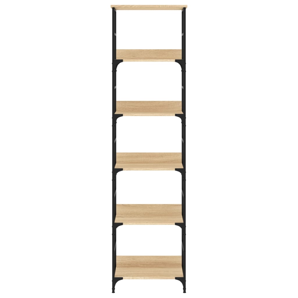 vidaXL Bücherregal Sonoma-Eiche 50 x 33 x 188,5 cm Holzwerkstoff