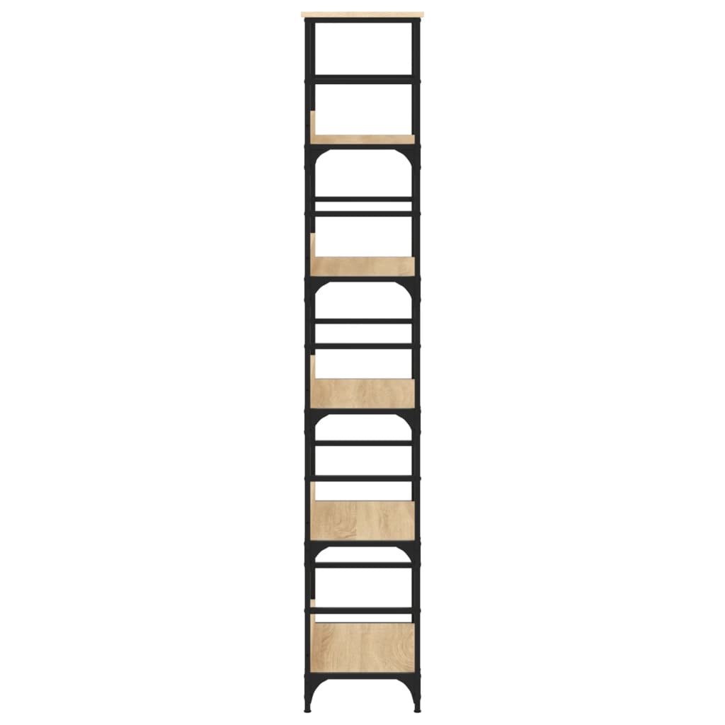 vidaXL Bücherregal Sonoma-Eiche 50 x 33 x 188,5 cm Holzwerkstoff