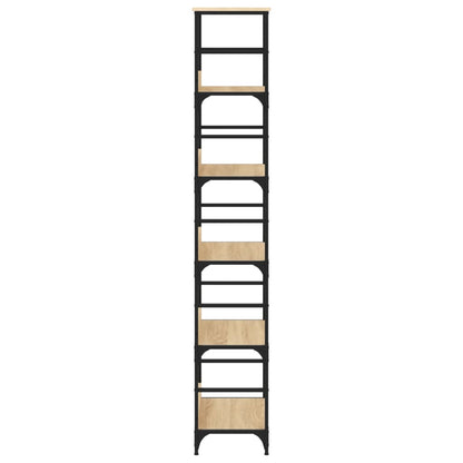 vidaXL Bücherregal Sonoma-Eiche 50 x 33 x 188,5 cm Holzwerkstoff