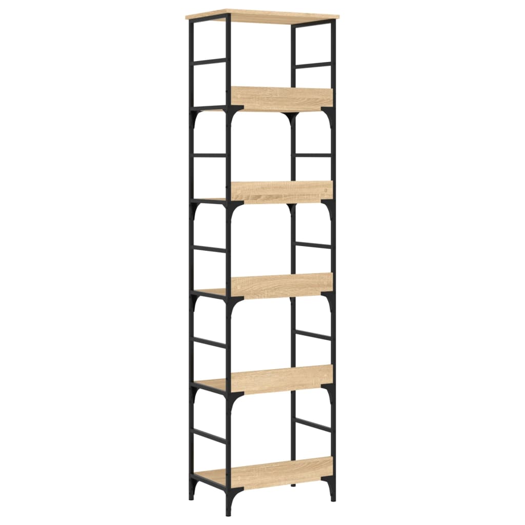 vidaXL Bücherregal Sonoma-Eiche 50 x 33 x 188,5 cm Holzwerkstoff