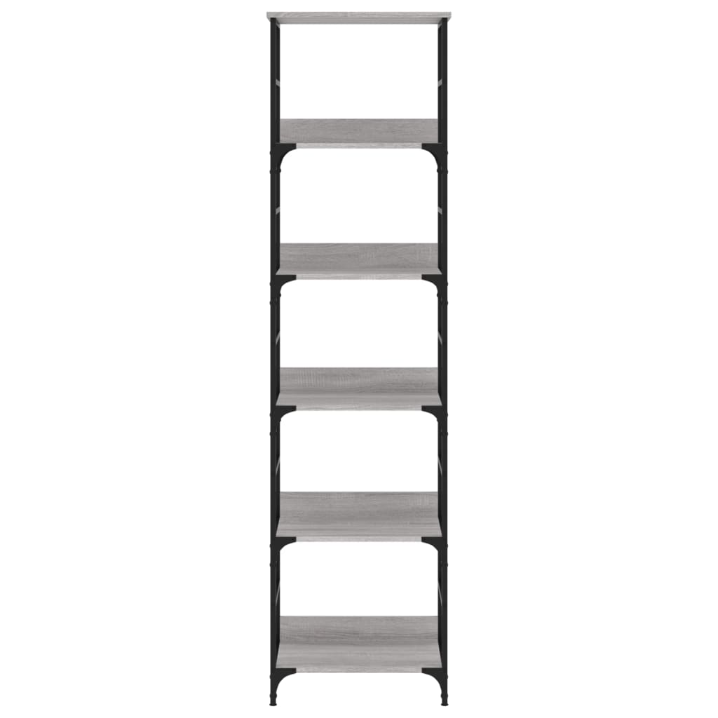 vidaXL Bücherregal Grau Sonoma 50x33x188,5 cm Holzwerkstoff