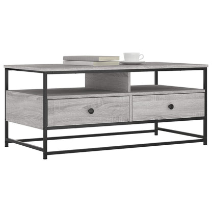 vidaXL Couchtisch Grau Sonoma 100x51x45 cm Holzwerkstoff