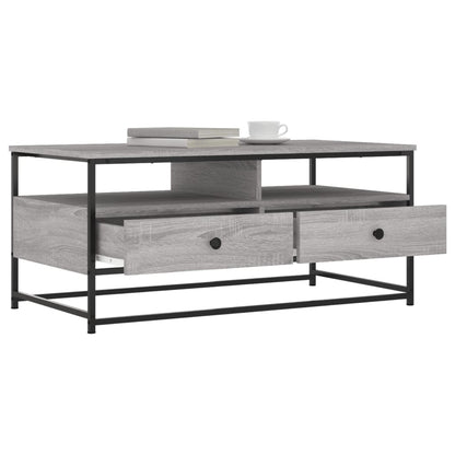vidaXL Couchtisch Grau Sonoma 100x51x45 cm Holzwerkstoff