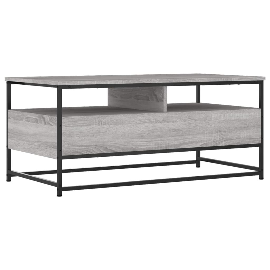 vidaXL Couchtisch Grau Sonoma 100x51x45 cm Holzwerkstoff