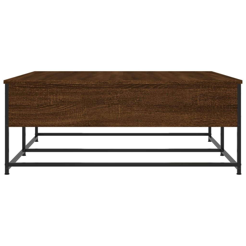 vidaXL Table basse marron aspect chêne 100x99x40 cm Bois d'ingénierie