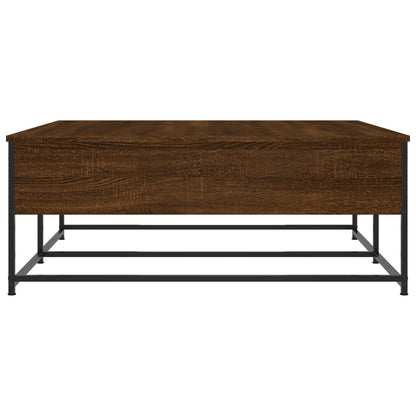 vidaXL Table basse marron aspect chêne 100x99x40 cm Bois d'ingénierie