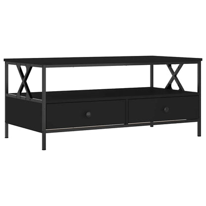 vidaXL Couchtisch Schwarz 100x51x45 cm Holzwerkstoff