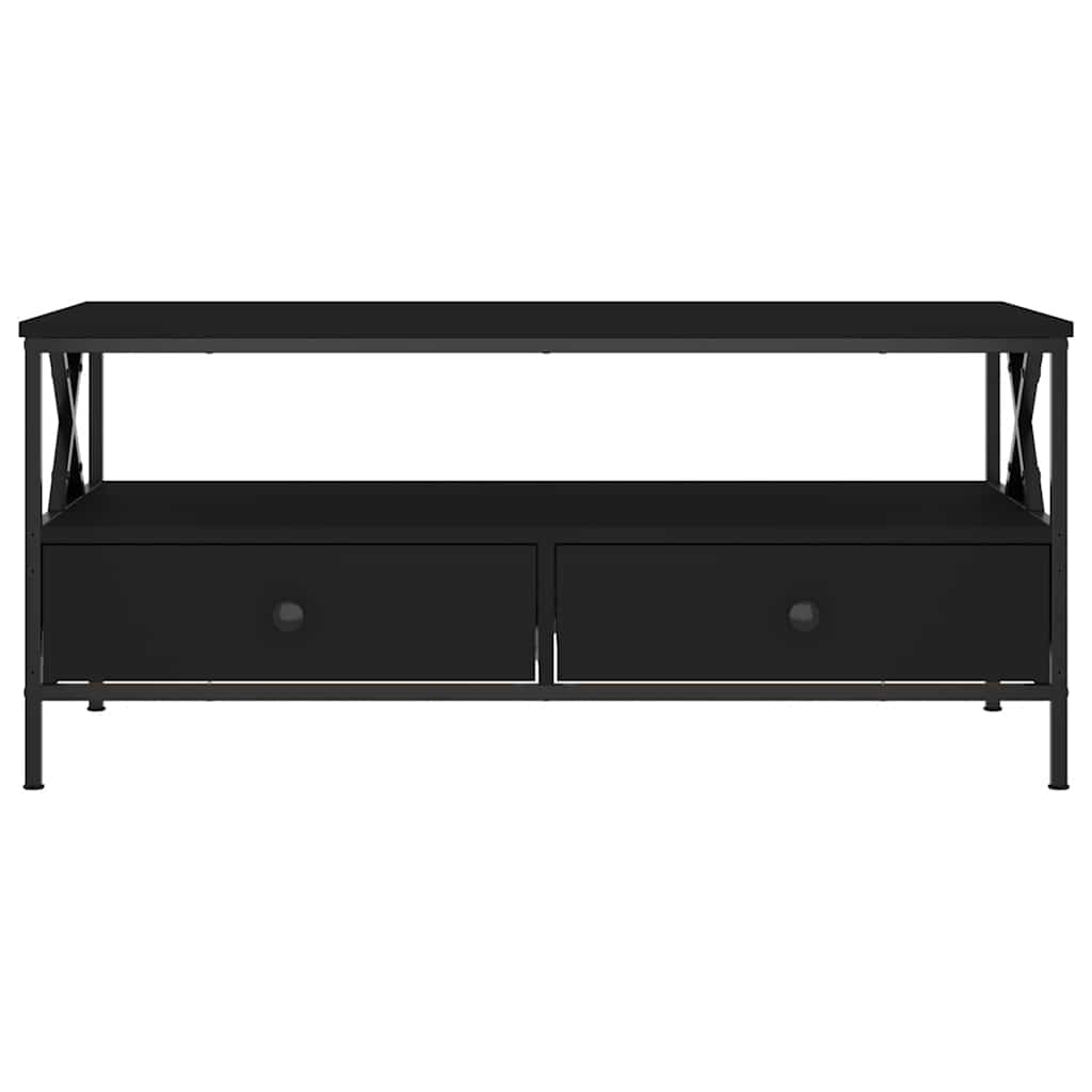 vidaXL Couchtisch Schwarz 100x51x45 cm Holzwerkstoff