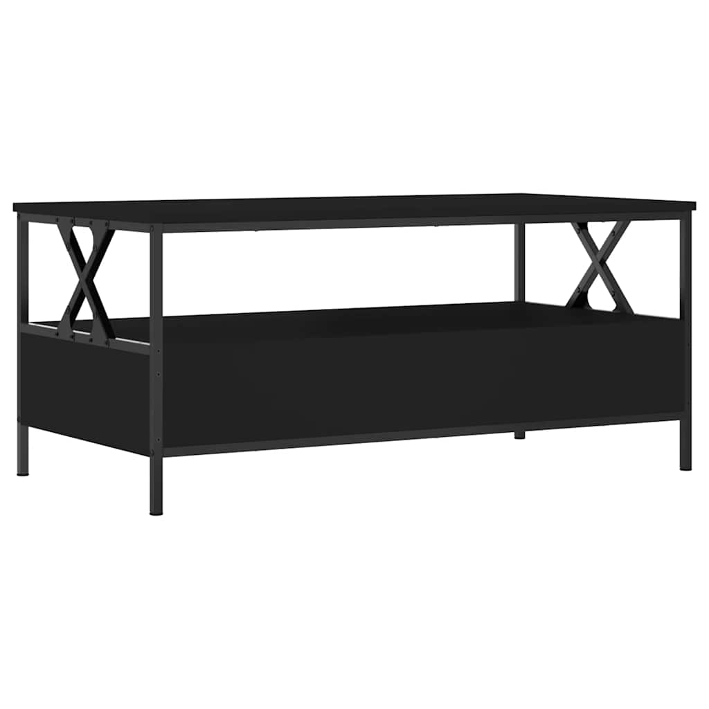 vidaXL Couchtisch Schwarz 100x51x45 cm Holzwerkstoff