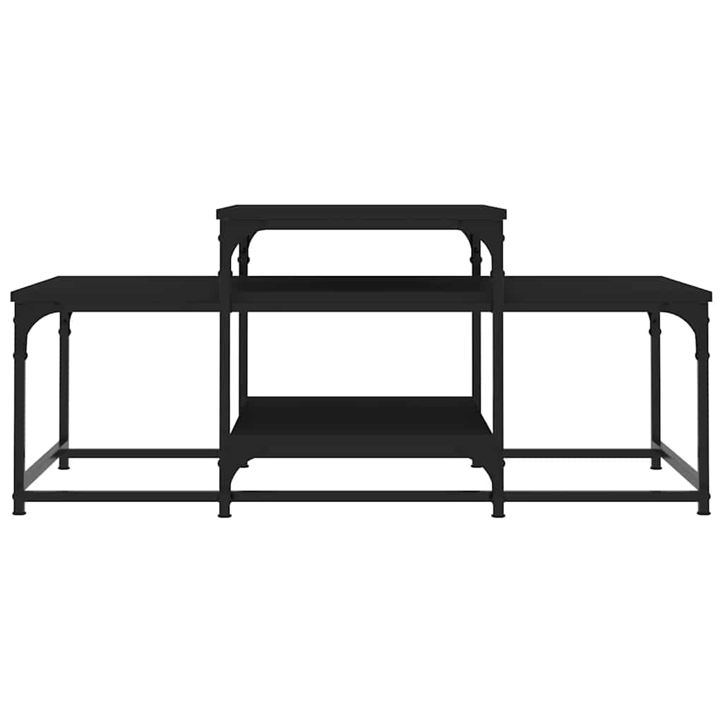 vidaXL Couchtisch Schwarz 102x60x45 cm Holzwerkstoff