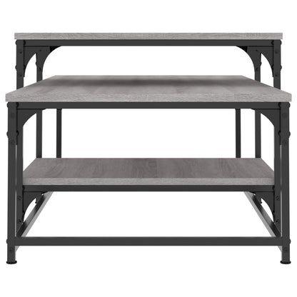 vidaXL Couchtisch Grau Sonoma 102x60x45 cm Holzwerkstoff