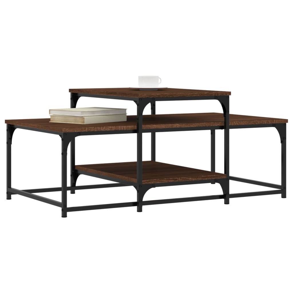 vidaXL Couchtisch Braun Eichen-Optik 102x60x45 cm Holzwerkstoff