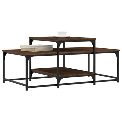 vidaXL Couchtisch Braun Eichen-Optik 102x60x45 cm Holzwerkstoff