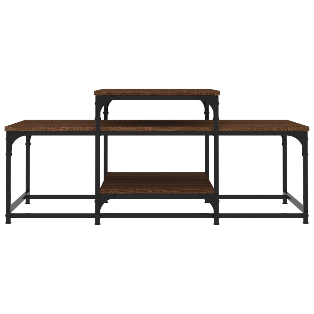 vidaXL Couchtisch Braun Eichen-Optik 102x60x45 cm Holzwerkstoff