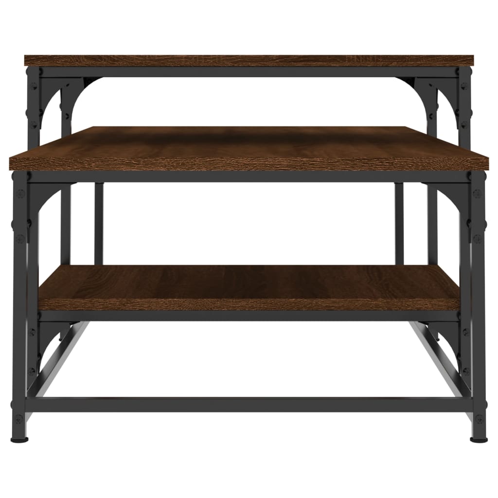 vidaXL Couchtisch Braun Eichen-Optik 102x60x45 cm Holzwerkstoff