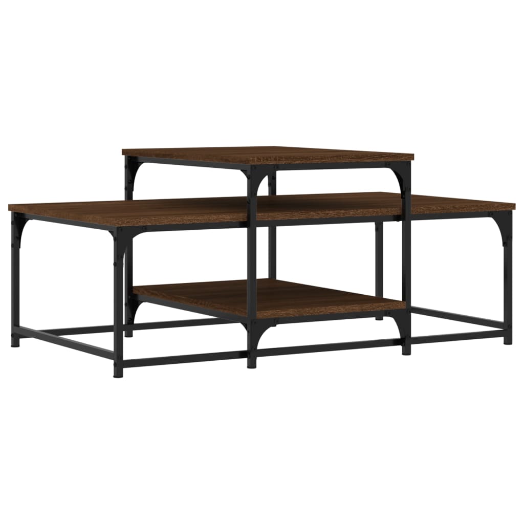 vidaXL Couchtisch Braun Eichen-Optik 102x60x45 cm Holzwerkstoff
