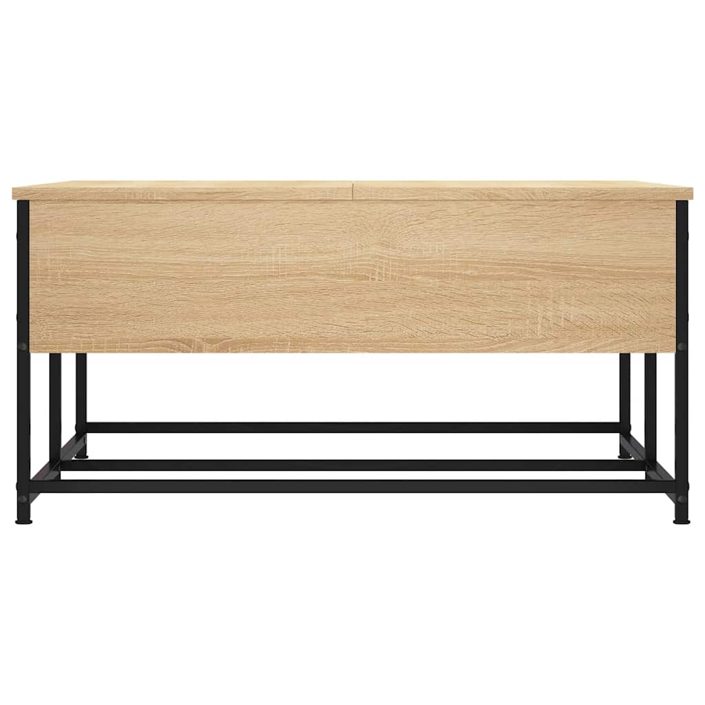 vidaXL Table basse chêne Sonoma 80x80x40 cm bois d'ingénierie