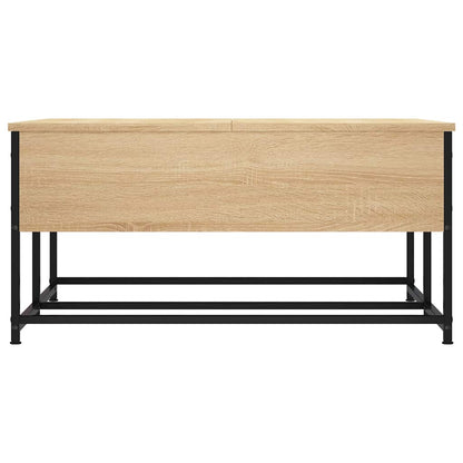 vidaXL Table basse chêne Sonoma 80x80x40 cm bois d'ingénierie