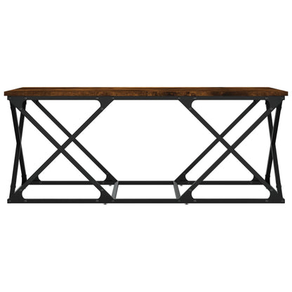 vidaXL Table basse chêne fumé 100x49x40 cm Bois d'ingénierie