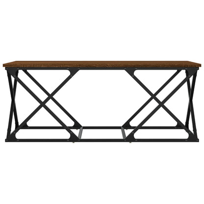 vidaXL Table basse marron aspect chêne 100x49x40 cm aggloméré